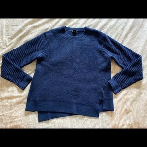 Club Monaco asymmetrical 100% wool sweater
